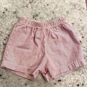 Bella Bliss Seersucker Red and White Shorts